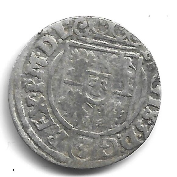 c1600s Poland Sigismund III Silver 3 Polker Coin (b862-23) - Picture 2 of 2